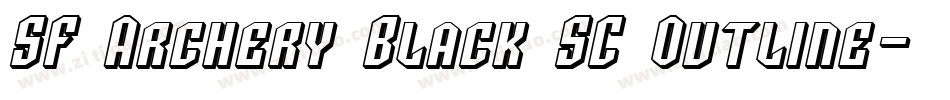 SF Archery Black SC Outline字体转换